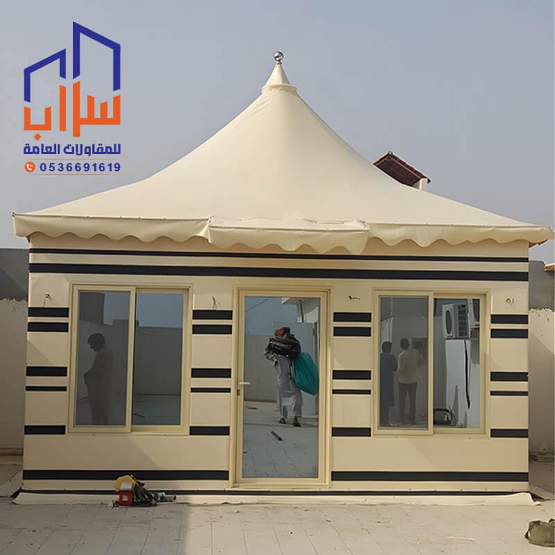 بيوت شعر ملكيه الرياض تصميم مؤسسة مظلات وسواتر سراب