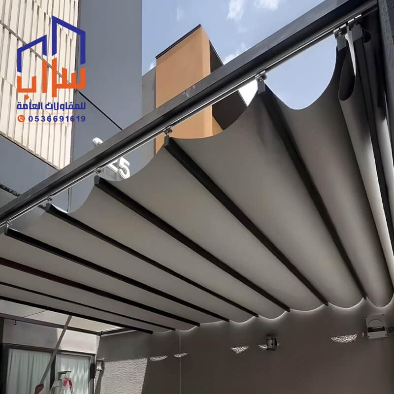 مظلات سحب يدوي الرياض مؤسسة مظلات وسواتر سراب