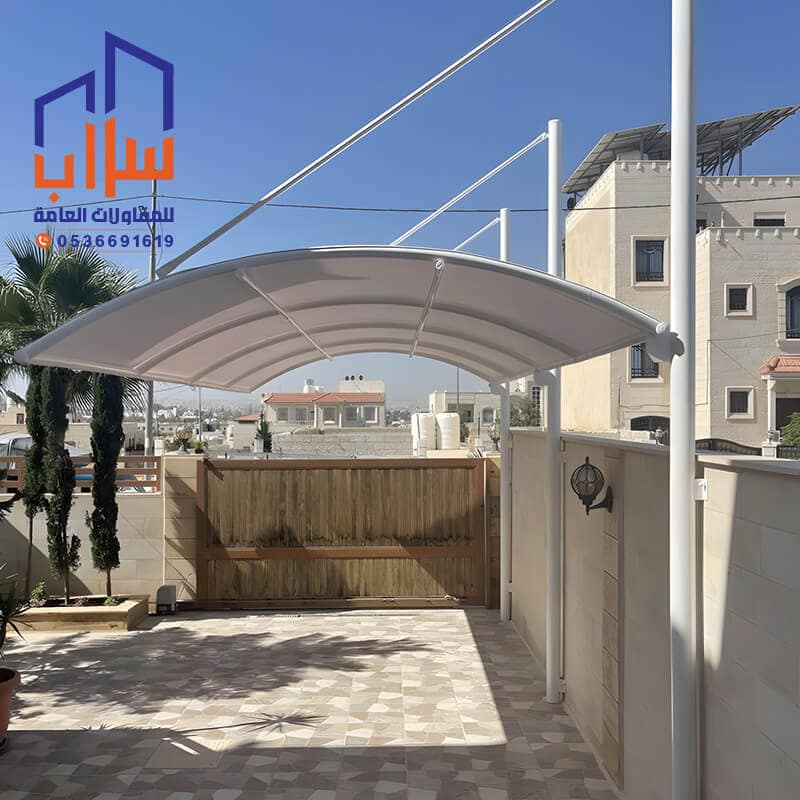 تنفيذ مظلات سيارات كابولي